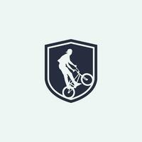 logotipo de bicicleta de montaña vector