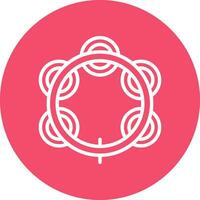 Tambourine Vector Icon Design