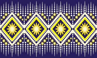 Geometric ethnic pattern traditional Design for background, carpet, wallpaper, clothing, wrapping, Batik, fabric illustration embroidery style. vector