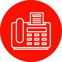 Fax Machine Vector Icon Design