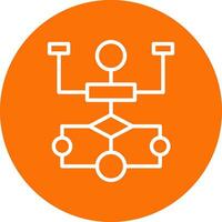 Flow Chart Vector Icon Design