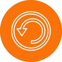Circular Arrow Vector Icon Design