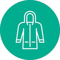 Raincoat Vector Icon Design