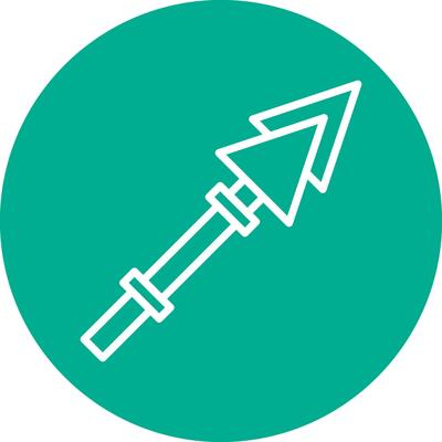 Lance Vector Icon Design
