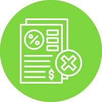 Rejected Vector Icon Design