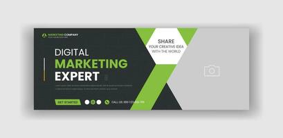 Digital Marketing Agency Social Media Cover Banner Template vector