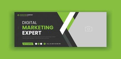 Digital Marketing Agency Social Media Cover Banner Template vector