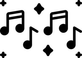 solid icon for musical vector