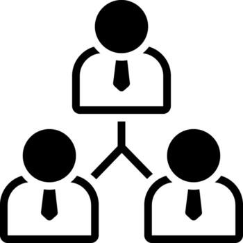 solid icon for associate vector