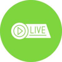 Live Streaming Vector Icon Design