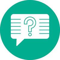 Question Vector Icon Design