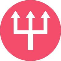 Triple Arrows Vector Icon Design