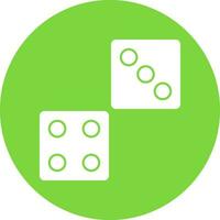 Dice Vector Icon Design