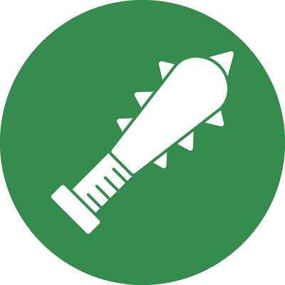 Cudgel Vector Icon Design