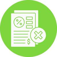 Rejected Vector Icon Design