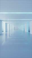 Empty white tunnel, 3d rendering. video