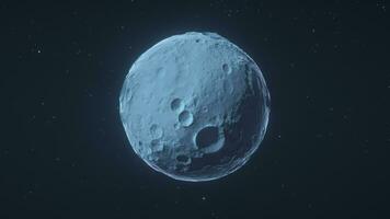 Whole planet with black background, 3d rendering. video