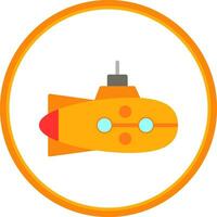 Submarine Vector Icon Design