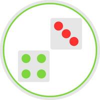 Dice Vector Icon Design