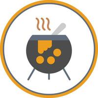 Cauldron Vector Icon Design