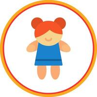 diseño de icono de vector de niña