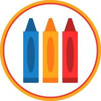 Crayons Vector Icon Design