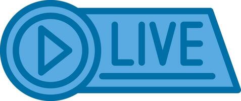 Live Streaming Vector Icon Design