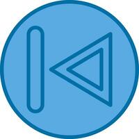 Previous Track Vector Icon Design