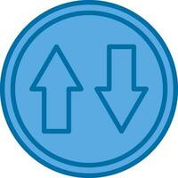 Up and Down Arrow Vector Icon Design