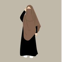 muslimah sin rostro ilustración vector