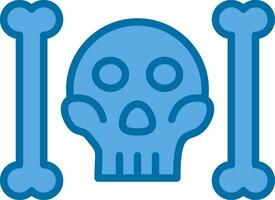 Skull And Bones Vector Icon Design