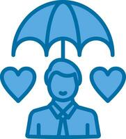 Life Insurance Vector Icon Design