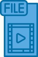 Video FIle Vector Icon Design