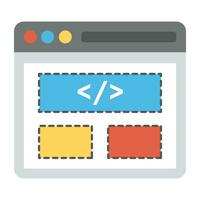 Web Design and UI, UX Flat Icons vector