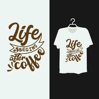 Coffee t shirt template design. vector