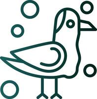 Seagull Vector Icon Design