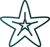 diseño de icono de vector de estrella de mar