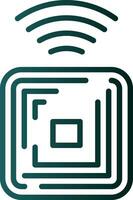 Rfid Chip Vector Icon Design