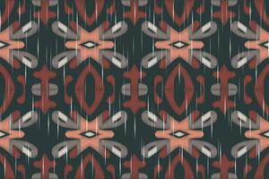 Ikat Damask Embroidery Background. Ikat Flowers Geometric Ethnic Oriental Pattern Traditional. Ikat Aztec Style Abstract Design for Print Texture,fabric,saree,sari,carpet. vector