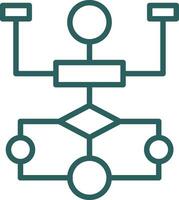 Flow Chart Vector Icon Design