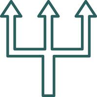 Triple Arrows Vector Icon Design