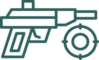 Laser Gun Vector Icon Design