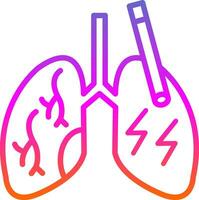 diseño de icono de vector de pulmones