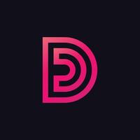 Free vector flat design dd logo design
