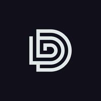Monogram D logo with creative unique concept for business vector