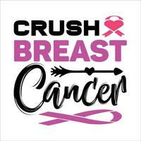 Breast cancer awareness svg t-shirt vector