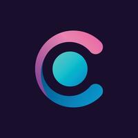 Modern creative letter C logo design. Minimal C, CC initial based vector icon