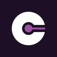 Modern creative letter C logo design. Minimal C, CC initial based vector icon