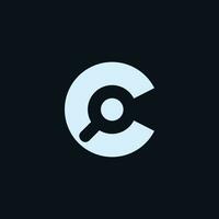 Modern creative letter C logo design. Minimal C, CC initial based vector icon