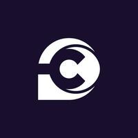 Modern creative letter C logo design. Minimal C, CC initial based vector icon